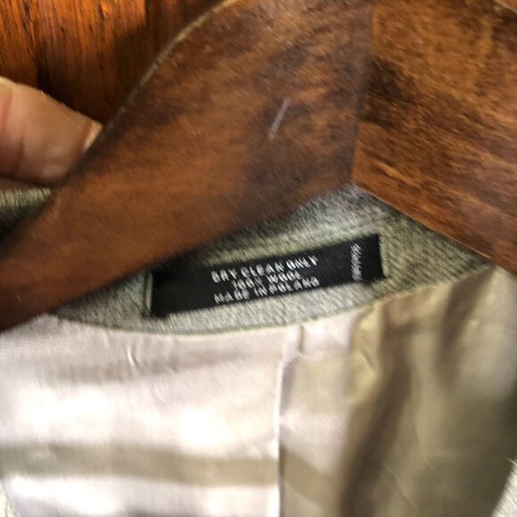 PRONTO UOMO Men's Blazer 42R Gray Sport Coat 100% Wool Classic 2-Button - Picture 12 of 16